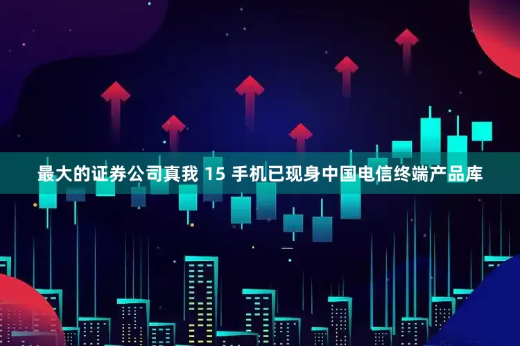 最大的证券公司真我 15 手机已现身中国电信终端产品库
